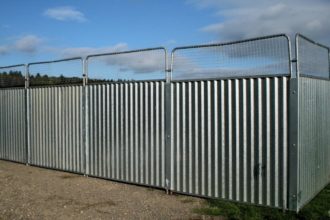 use temporary fencing