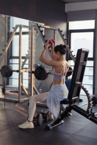 woman workout gym software business
