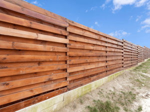 wood fence use temporary fencing