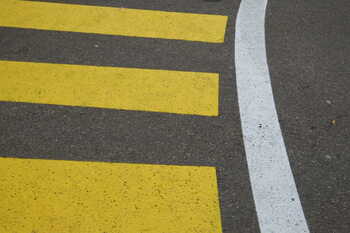 following signs markings pavement