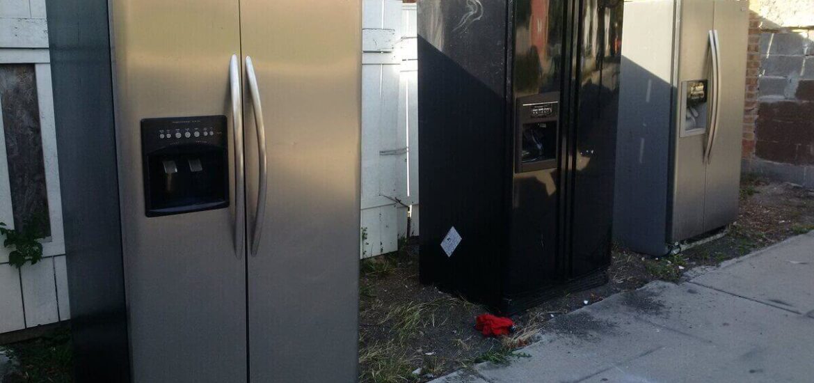 scrap metal refrigerator