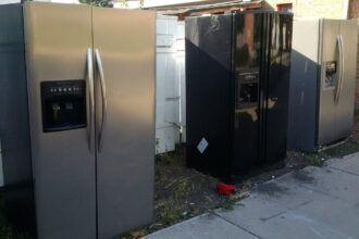 scrap metal refrigerator