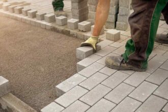 stamped concrete vs pavers