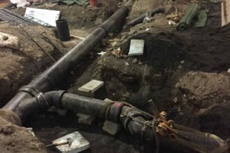 underground water pipe